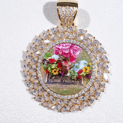 Large 3D Wheat Ear Custom Picture Pendant