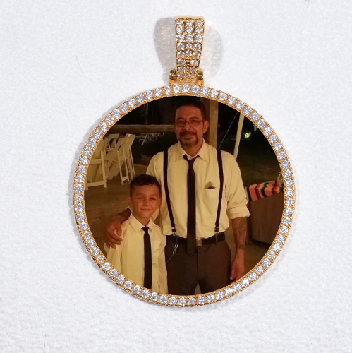 MEDIUM 3D CIRCLE CUSTOM PICTURE PENDANT