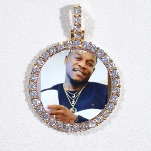 3D CIRCLE CUSTOM PICTURE PENDANT SMALL SIZE