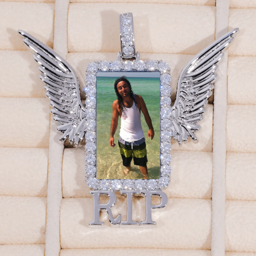 RIP WING 3D CUSTOM PICTURE PENDANT