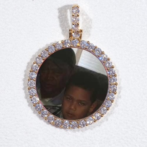 3D CIRCLE CUSTOM PICTURE PENDANT SMALL SIZE
