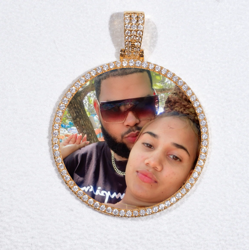 MEDIUM 3D CIRCLE CUSTOM PICTURE PENDANT
