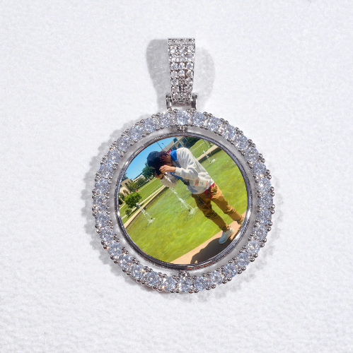 3D Spinning 2-Faced Custom Picture Pendant