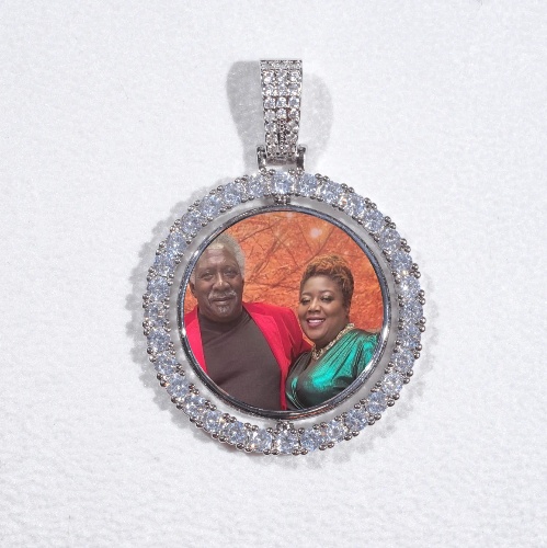 3D Spinning 2-Faced Custom Picture Pendant