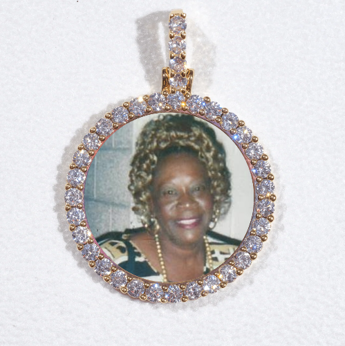 3D CIRCLE CUSTOM PICTURE PENDANT SMALL SIZE