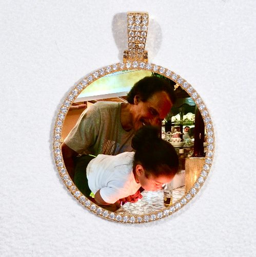MEDIUM 3D CIRCLE CUSTOM PICTURE PENDANT