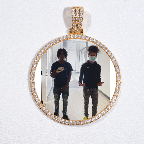 MEDIUM 3D CIRCLE CUSTOM PICTURE PENDANT