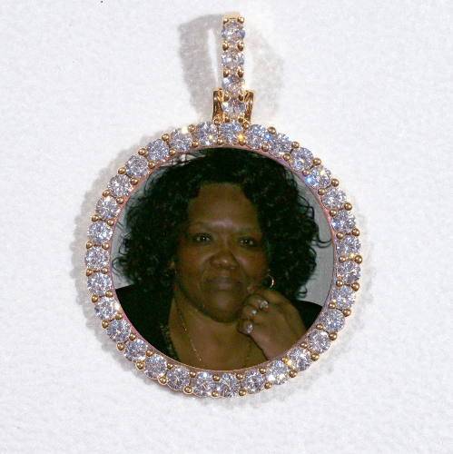3D CIRCLE CUSTOM PICTURE PENDANT SMALL SIZE