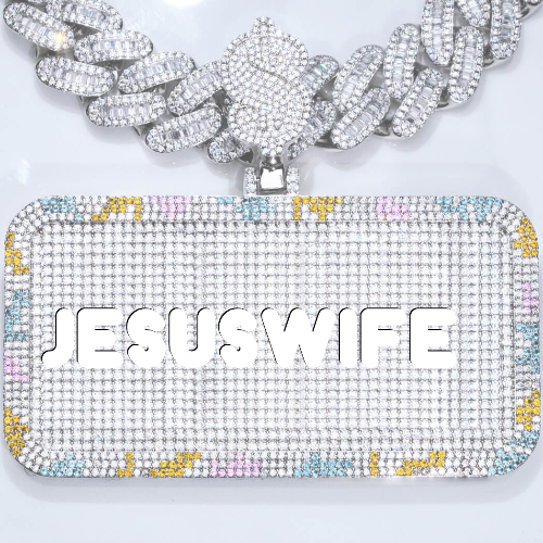 CUSTOM LETTER NECKLACE 3D COLORFUL SQUARE