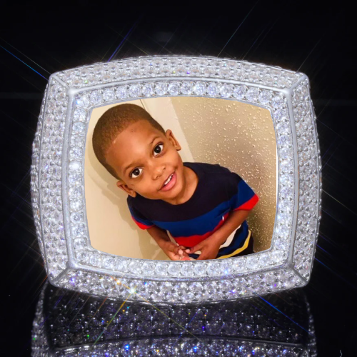 3D CUSTOM PICTURE ICED RING