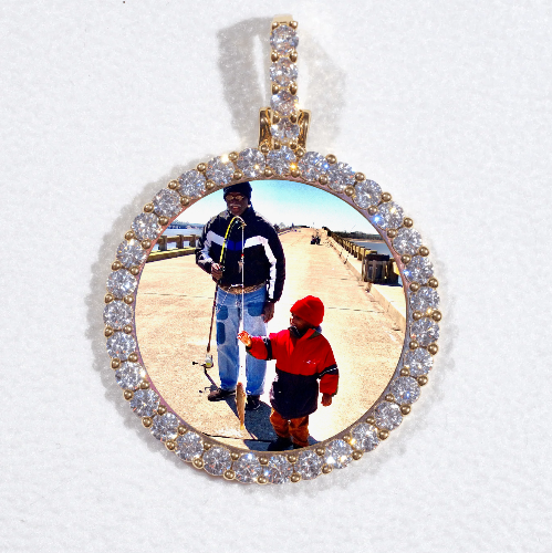 3D CIRCLE CUSTOM PICTURE PENDANT SMALL SIZE