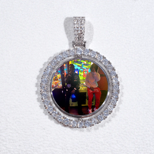 3D Spinning 2-Faced Custom Picture Pendant