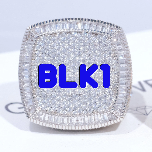 CUSTOM LETTER 3D ICED RING