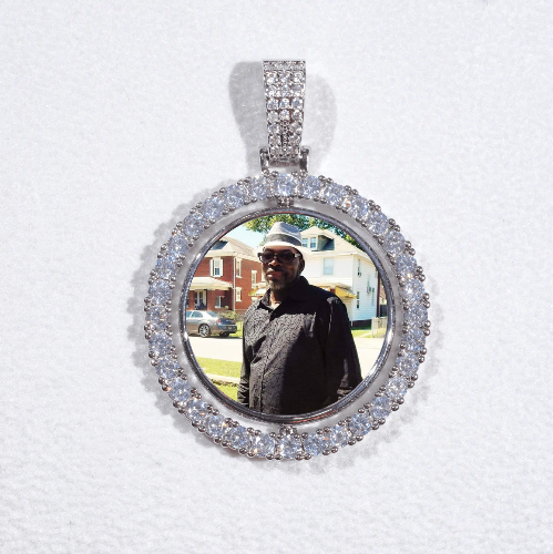 3D Spinning 2-Faced Custom Picture Pendant