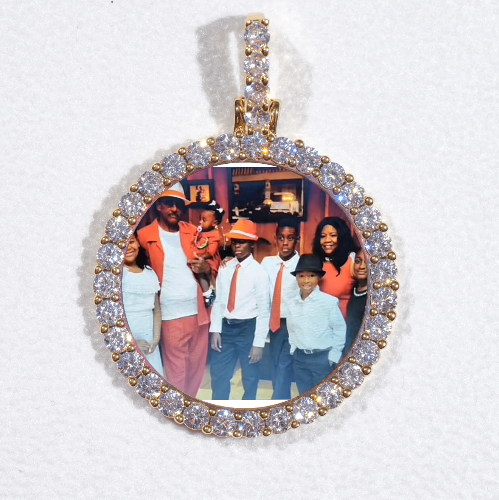 3D CIRCLE CUSTOM PICTURE PENDANT SMALL SIZE