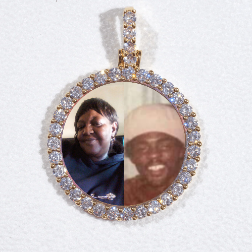 3D CIRCLE CUSTOM PICTURE PENDANT SMALL SIZE