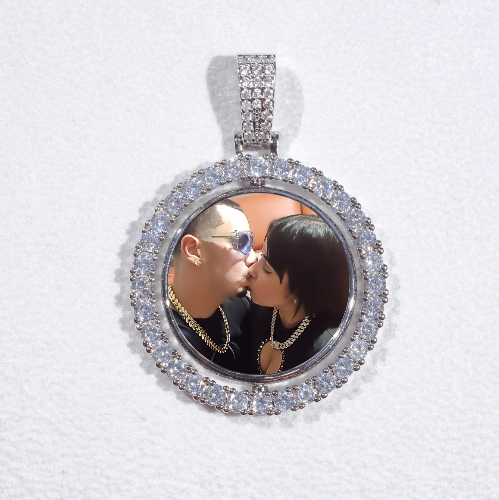 3D Spinning 2-Faced Custom Picture Pendant