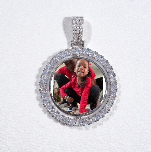 3D Spinning 2-Faced Custom Picture Pendant