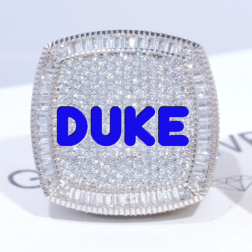 CUSTOM LETTER 3D ICED RING