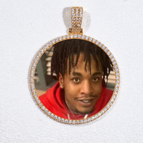 MEDIUM 3D CIRCLE CUSTOM PICTURE PENDANT