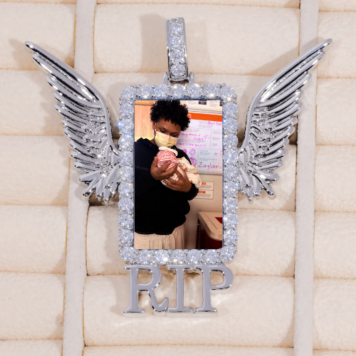 RIP WING 3D CUSTOM PICTURE PENDANT