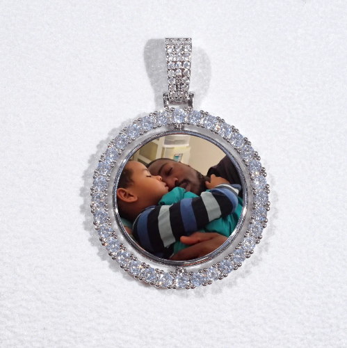 3D Spinning 2-Faced Custom Picture Pendant