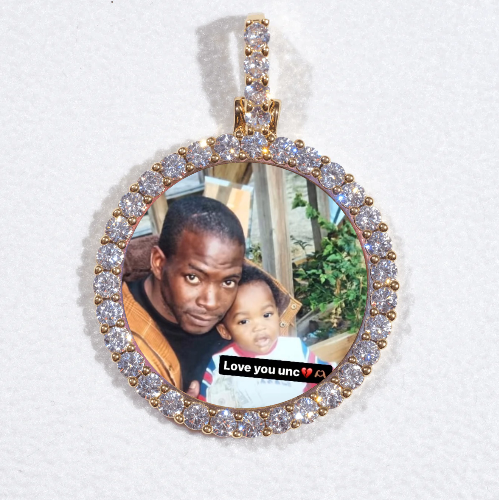3D CIRCLE CUSTOM PICTURE PENDANT SMALL SIZE