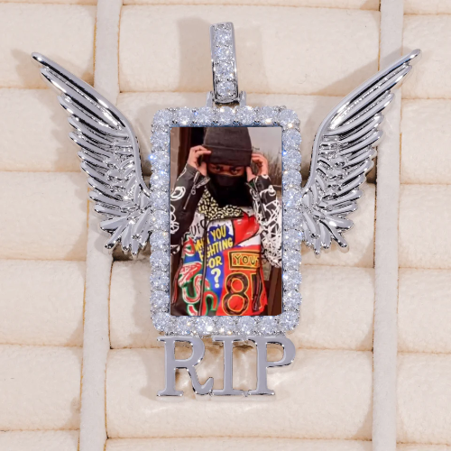 RIP WING 3D CUSTOM PICTURE PENDANT