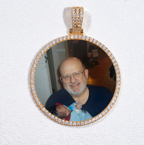 MEDIUM 3D CIRCLE CUSTOM PICTURE PENDANT