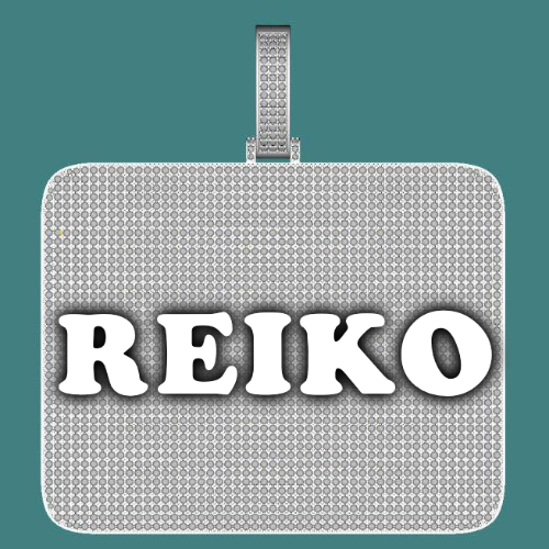 CUSTOM LETTER NECKLACE 3D BIG SQUARE