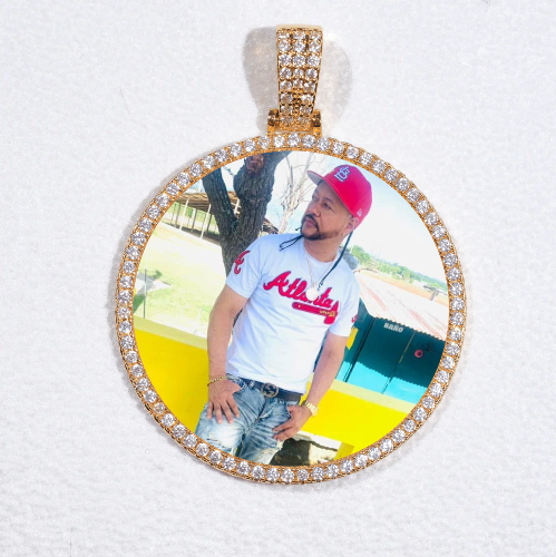 MEDIUM 3D CIRCLE CUSTOM PICTURE PENDANT