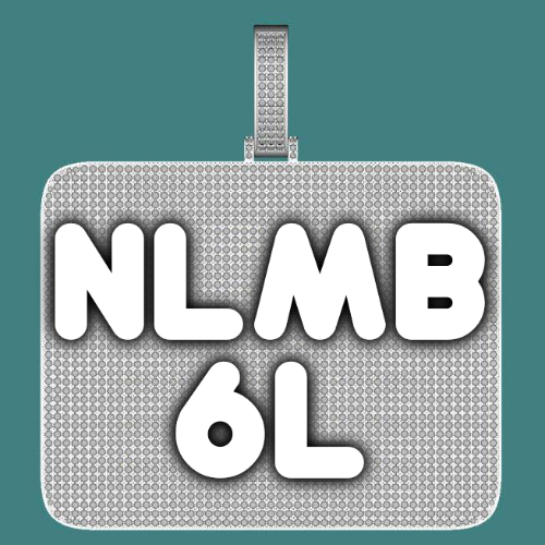 CUSTOM LETTER NECKLACE 3D BIG SQUARE