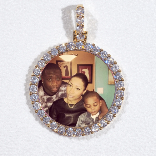 3D CIRCLE CUSTOM PICTURE PENDANT SMALL SIZE