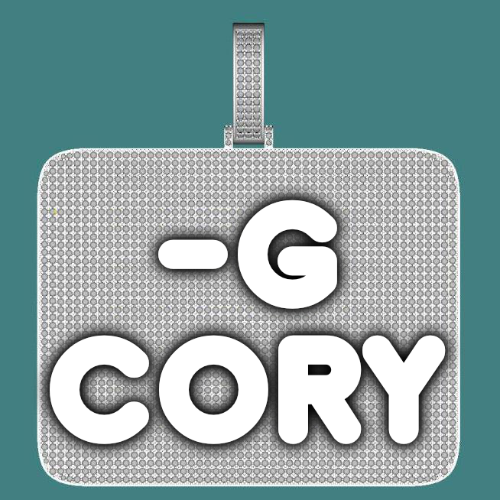 CUSTOM LETTER NECKLACE 3D BIG SQUARE