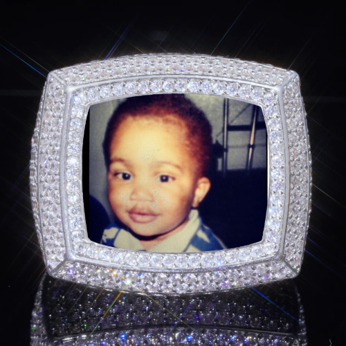 3D CUSTOM PICTURE ICED RING