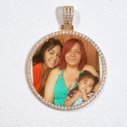 MEDIUM 3D CIRCLE CUSTOM PICTURE PENDANT