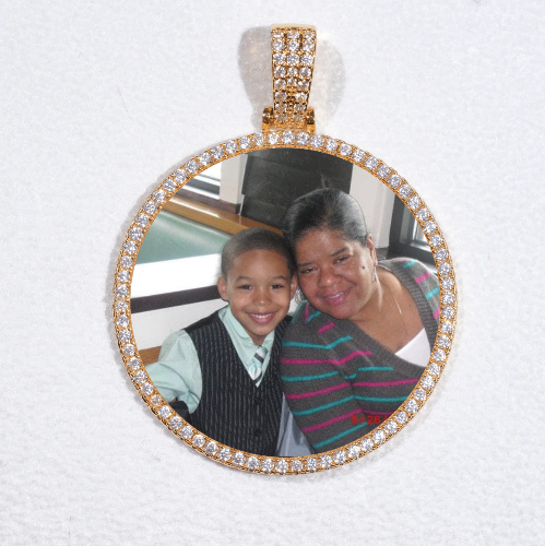 MEDIUM 3D CIRCLE CUSTOM PICTURE PENDANT