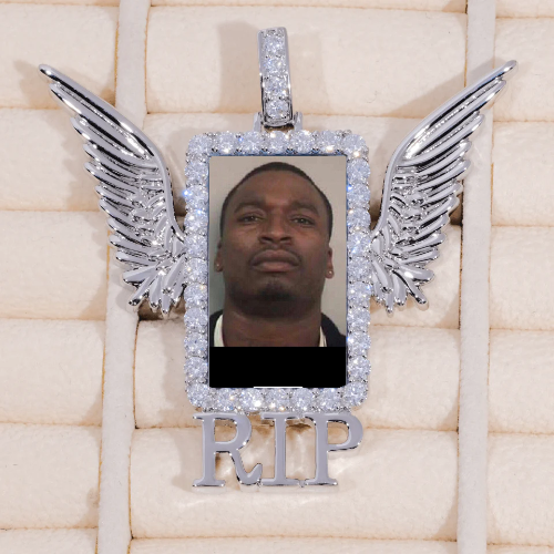 RIP WING 3D CUSTOM PICTURE PENDANT