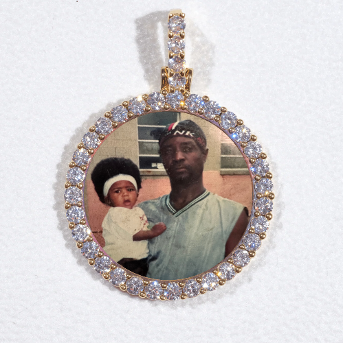 3D CIRCLE CUSTOM PICTURE PENDANT SMALL SIZE