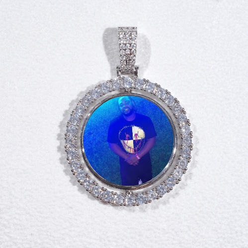 3D Spinning 2-Faced Custom Picture Pendant