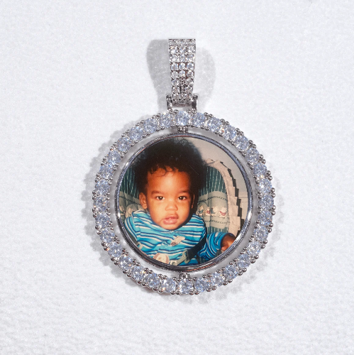 3D Spinning 2-Faced Custom Picture Pendant