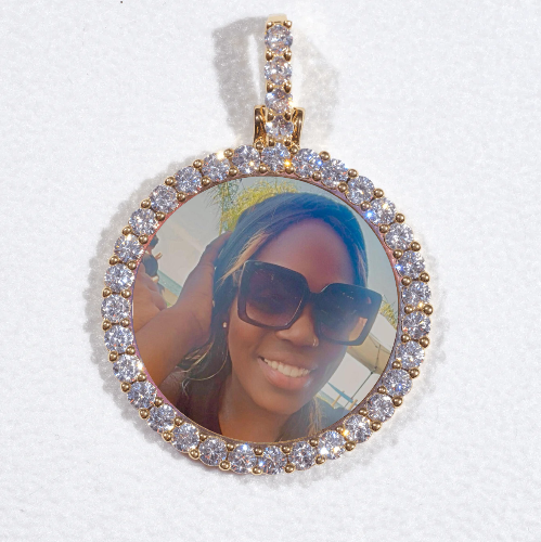 3D CIRCLE CUSTOM PICTURE PENDANT SMALL SIZE