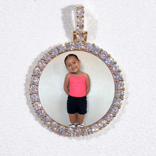 3D CIRCLE CUSTOM PICTURE PENDANT SMALL SIZE