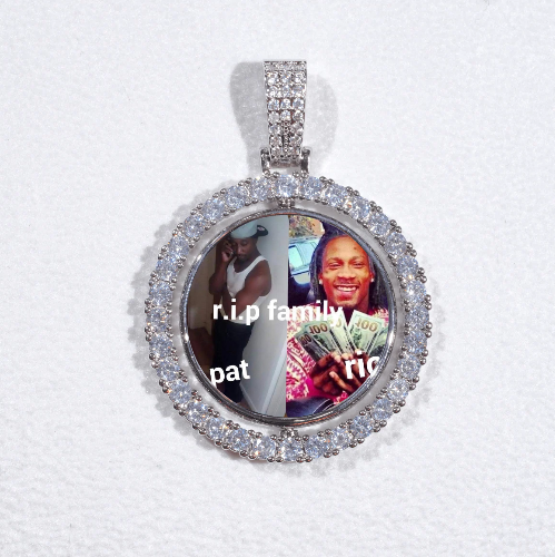 3D Spinning 2-Faced Custom Picture Pendant