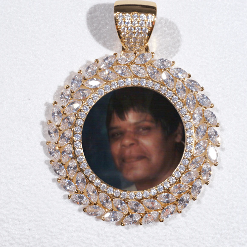 Large 3D Wheat Ear Custom Picture Pendant