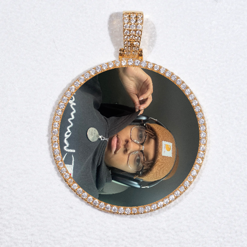 MEDIUM 3D CIRCLE CUSTOM PICTURE PENDANT