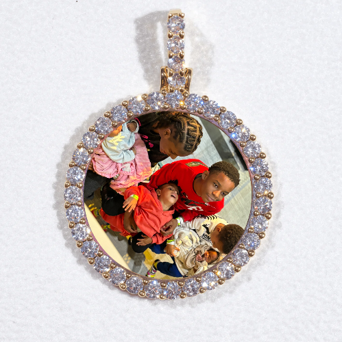 3D CIRCLE CUSTOM PICTURE PENDANT SMALL SIZE
