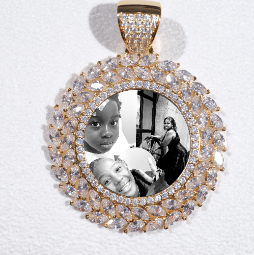 Large 3D Wheat Ear Custom Picture Pendant