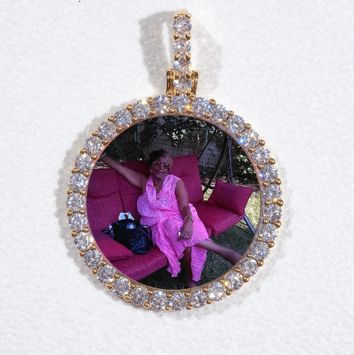 3D CIRCLE CUSTOM PICTURE PENDANT SMALL SIZE