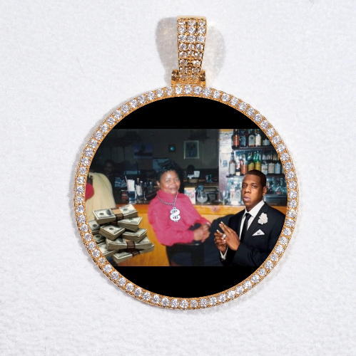 MEDIUM 3D CIRCLE CUSTOM PICTURE PENDANT